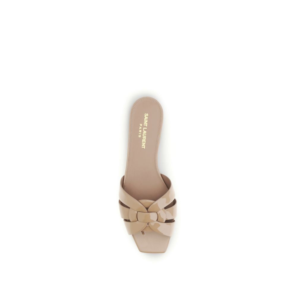 Saint Laurent Multicolor Calf Leather Bos Taurus Flat Sandals