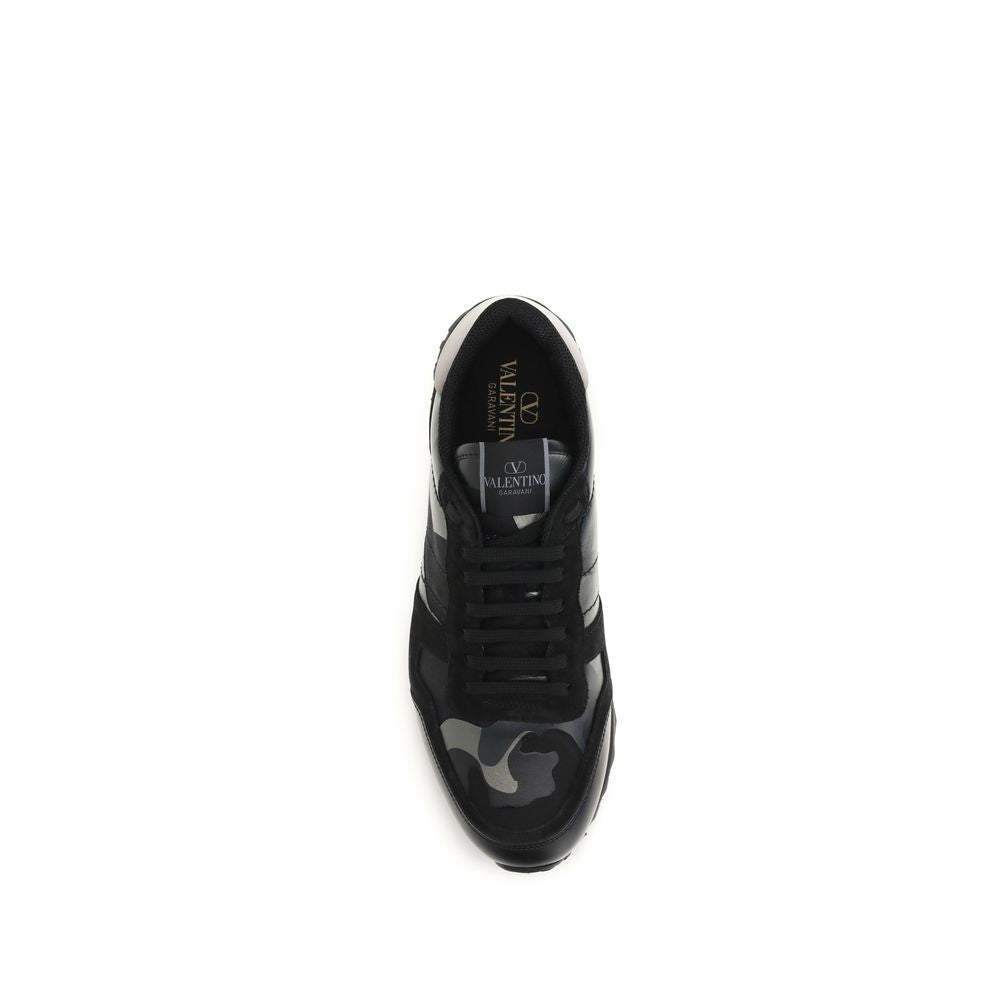 Valentino Garavani Black Polyamide Athletic Sneakers