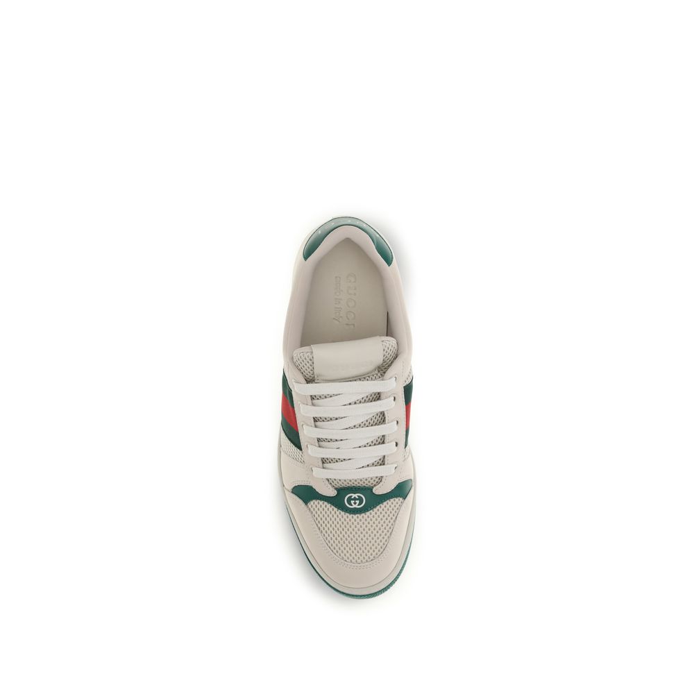 Gucci Beige Polyester Athletic Sneakers