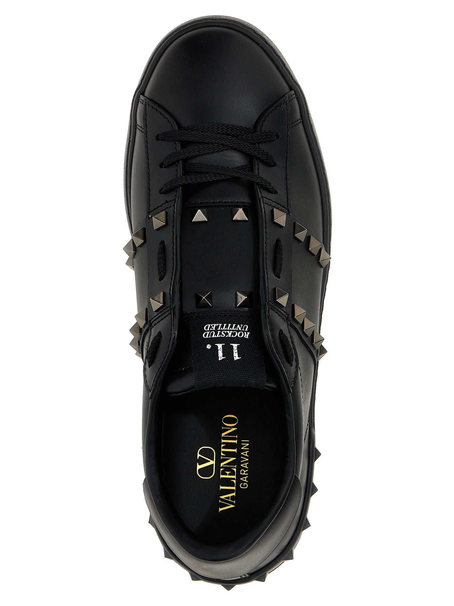 Valentino Garavani Black Calfskin Low Top Sneakers