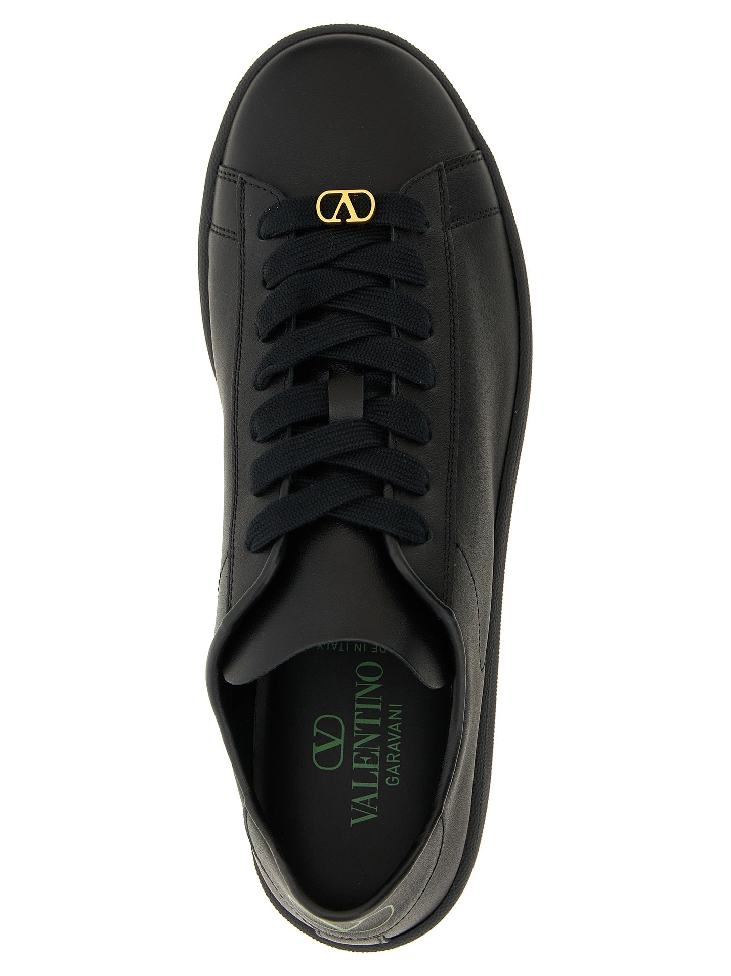 Valentino Garavani Black Calfskin Low Top Sneakers