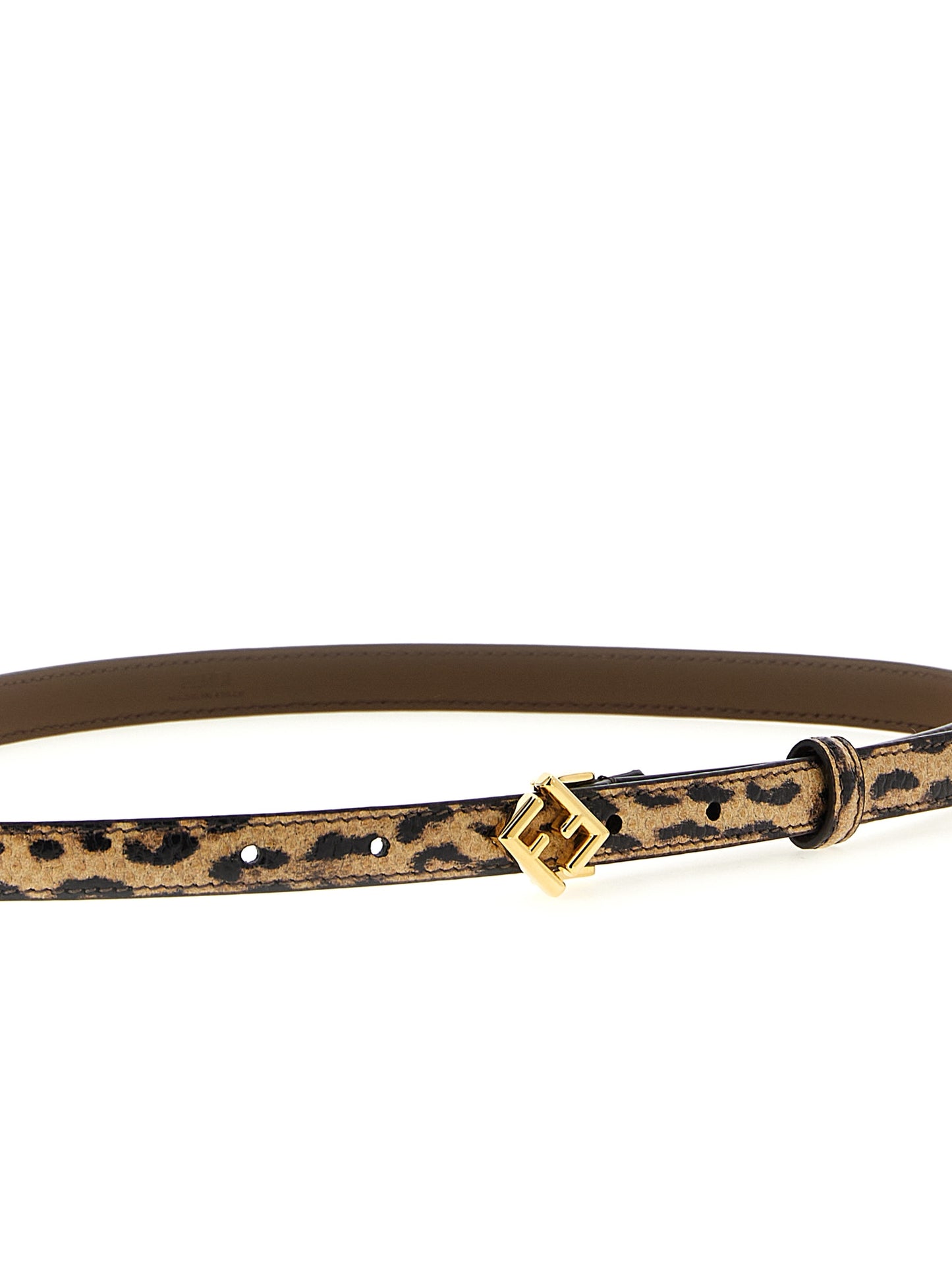 Fendi Multicolor Velvet Leather Regular Belt