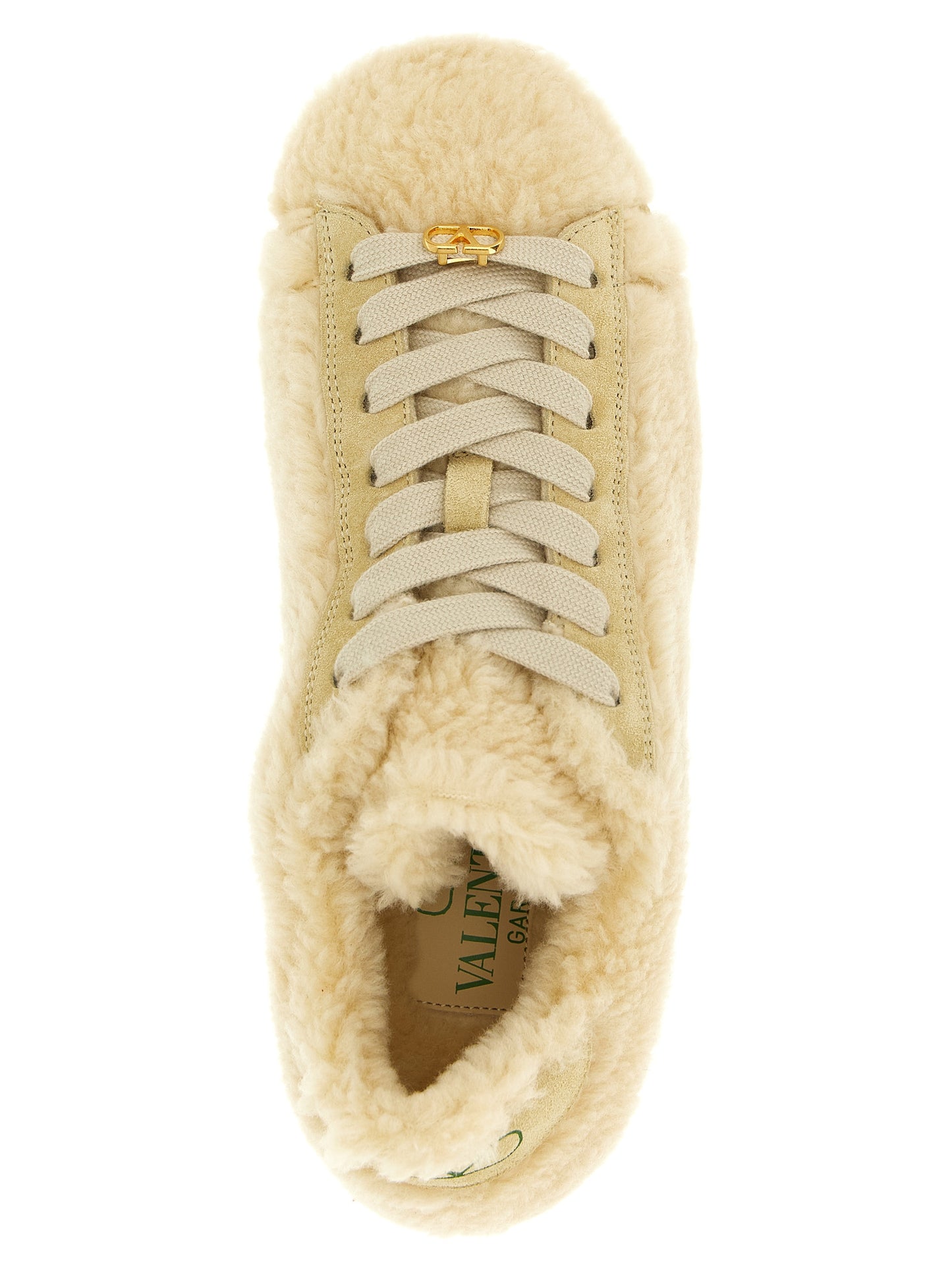 Valentino Garavani Beige Wool Sneakers