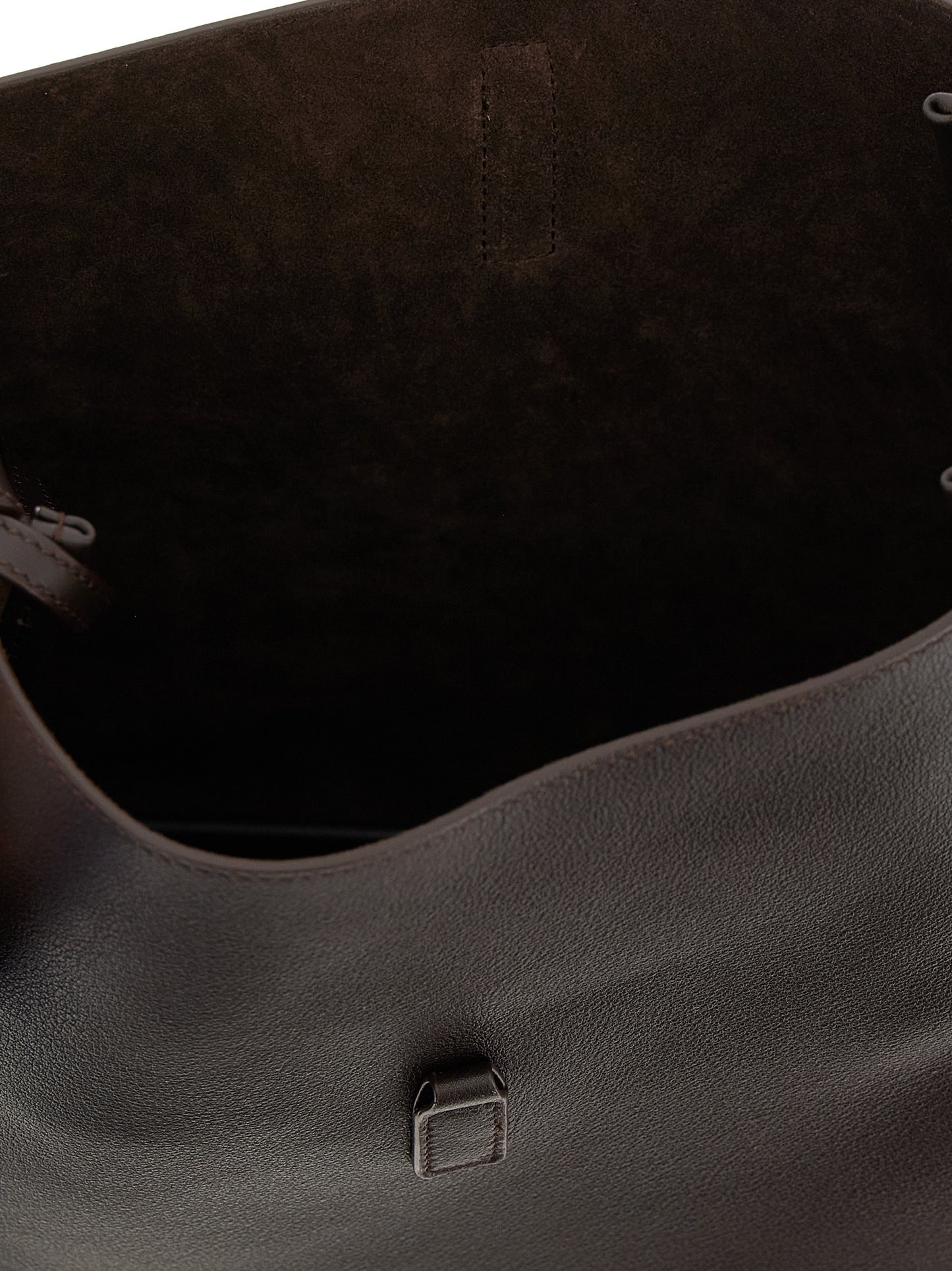 Saint Laurent Brown Calfskin Shoulder Bag