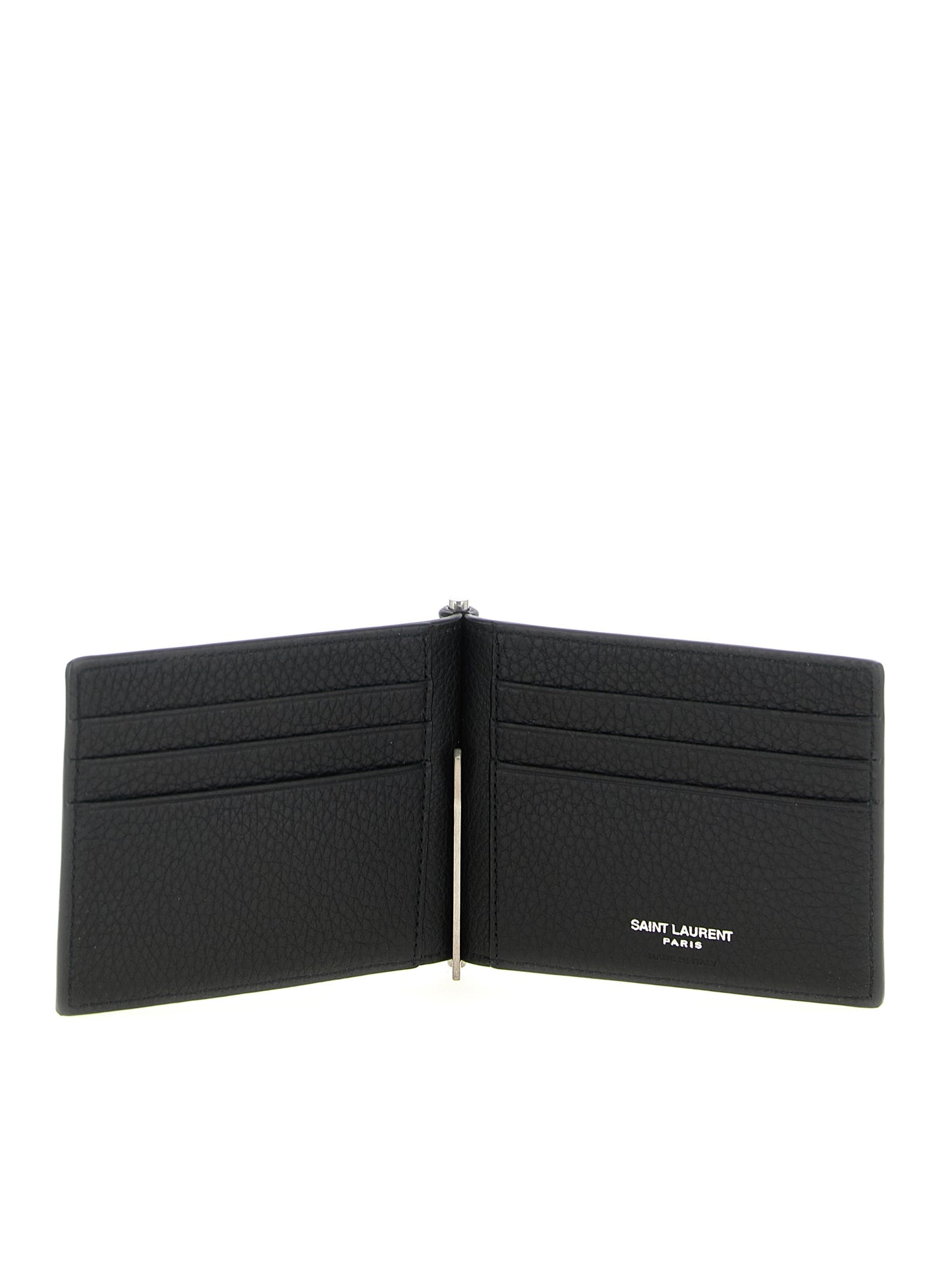 Saint Laurent Black Calfskin Money Clip