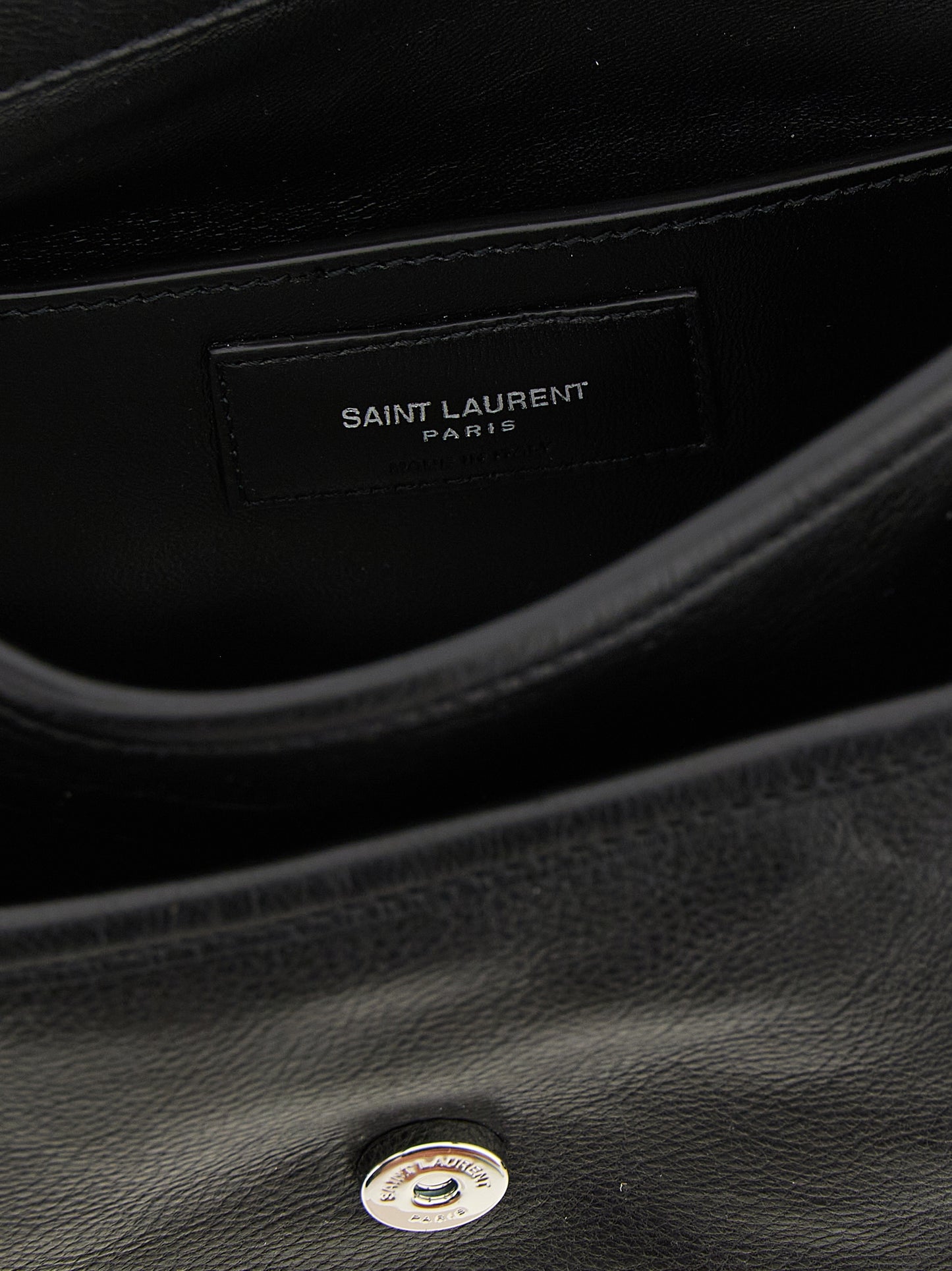 Saint Laurent Black Calfskin Crossbody Bag