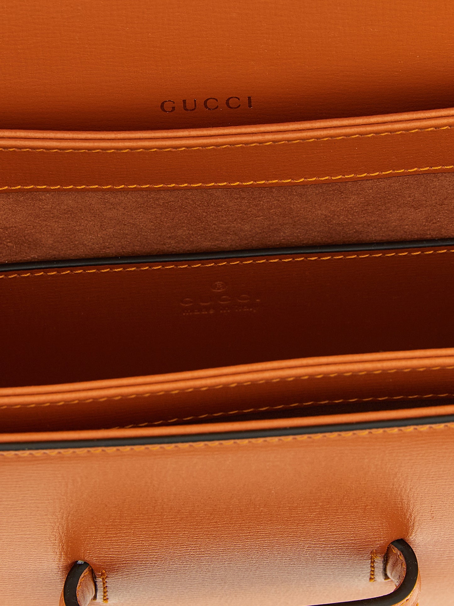 Gucci Orange Calfskin Shoulder Bag