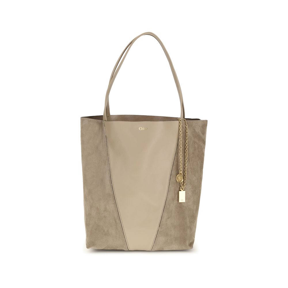 Chloé Beige Calf Leather Bos Taurus Shoulder Bag
