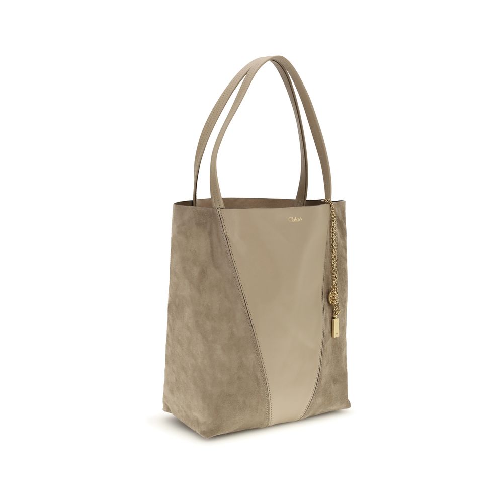 Chloé Beige Calf Leather Bos Taurus Shoulder Bag
