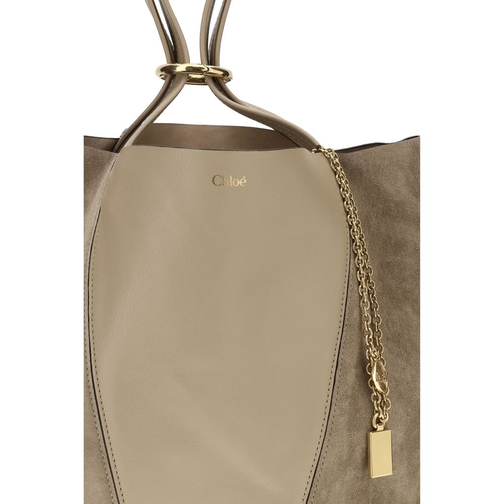 Chloé Beige Calf Leather Bos Taurus Shoulder Bag