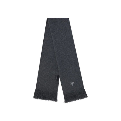 Prada Gray Cashmere Foulard