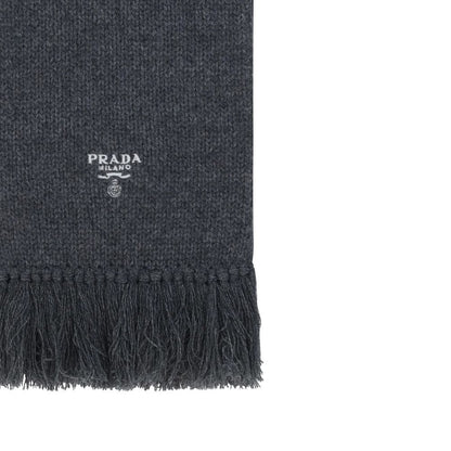 Prada Gray Cashmere Foulard