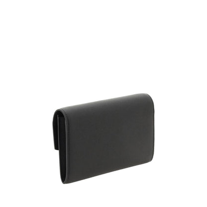 Saint Laurent Black Calf Leather Bos Taurus Wallet
