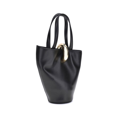 Jacquemus Black Calf Leather Bos Taurus Backet Bag