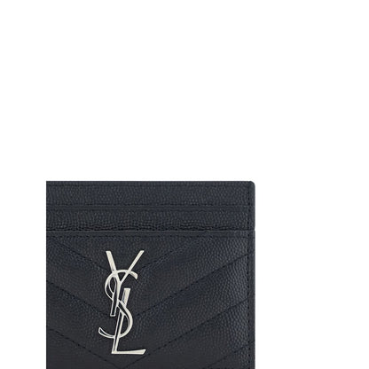 Saint Laurent Black Calf Leather Bos Taurus Wallet