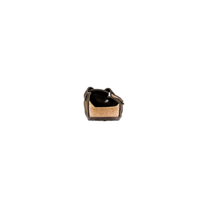 Birkenstock Brown Suede Leather Slippers