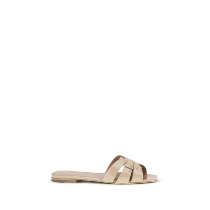 Saint Laurent Multicolor Calf Leather Bos Taurus Flat Sandals