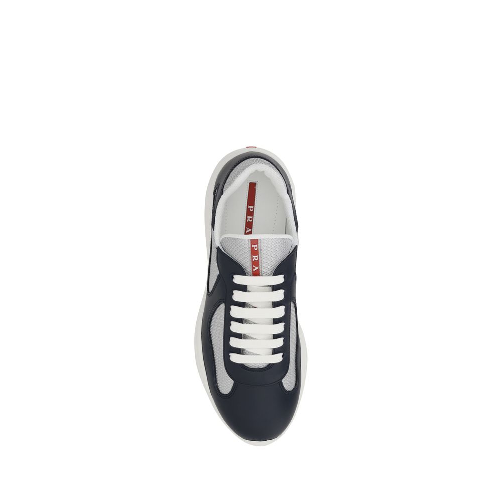 Prada Blue Polyamide Athletic Sneakers