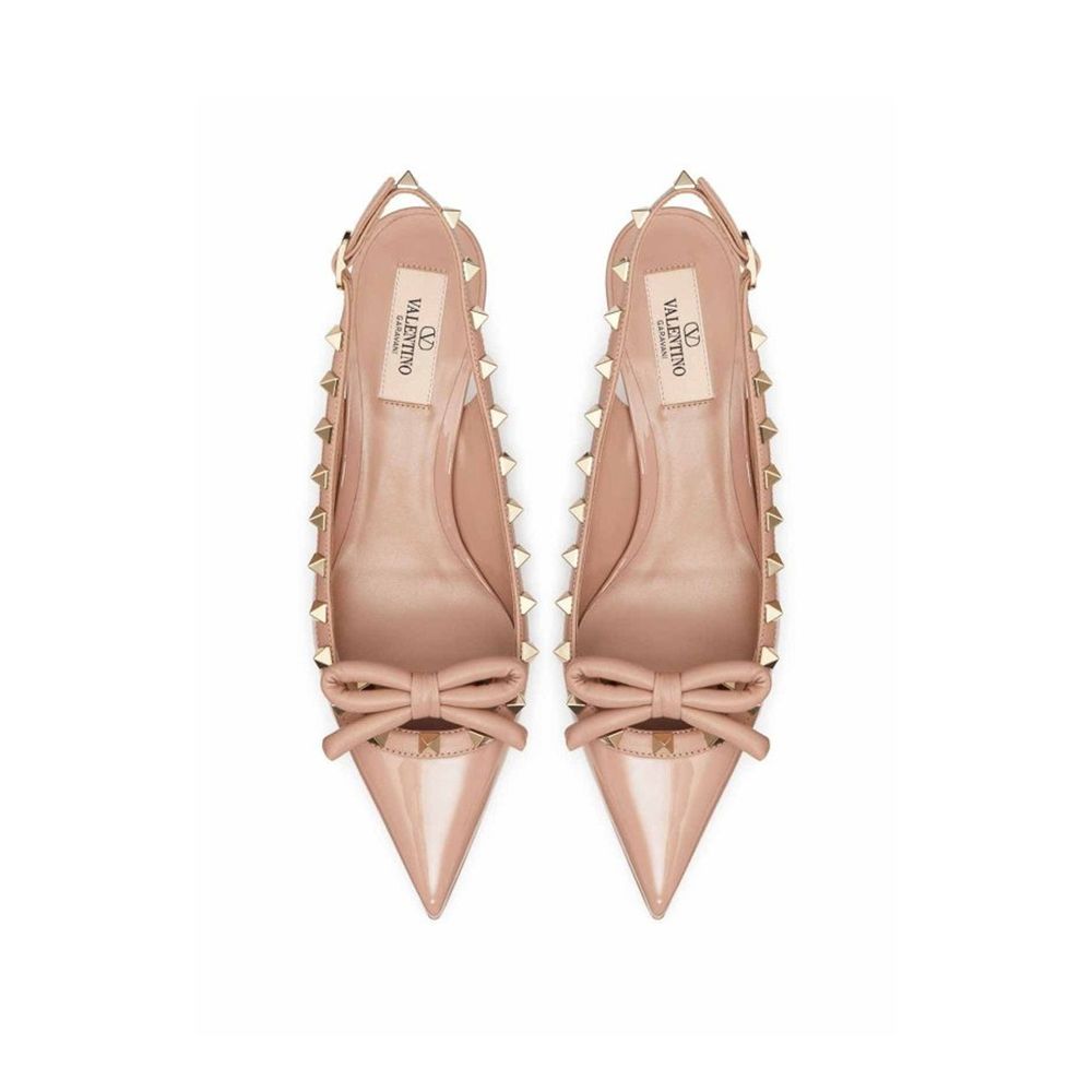 Valentino Garavani Beige Calfskin High Heel Pumps