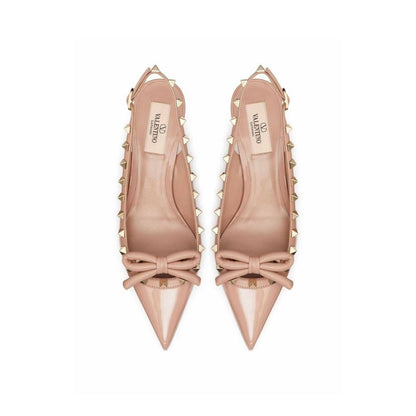 Valentino Garavani Beige Calfskin High Heel Pumps