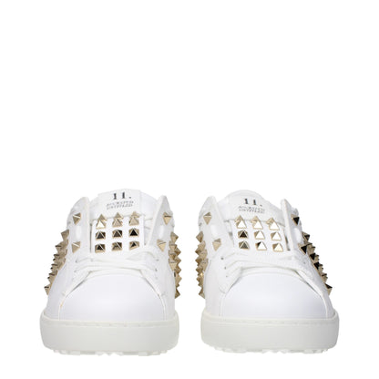 Valentino Garavani White Leather Low Top Sneakers
