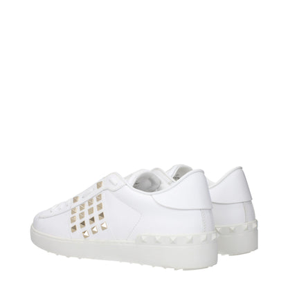 Valentino Garavani White Leather Low Top Sneakers