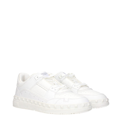 Valentino Garavani White Leather Sneakers