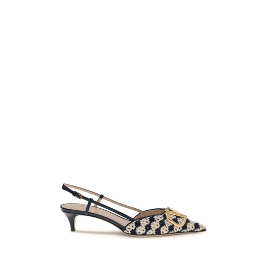Valentino Garavani Multicolor Goatskin Mid Heel Pumps