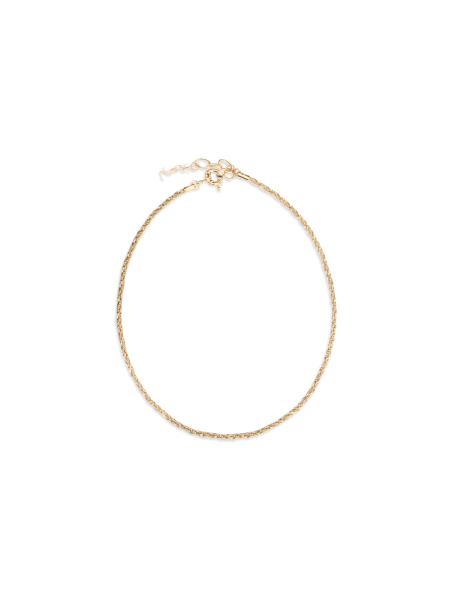 Saint Laurent Gold Brass Necklace