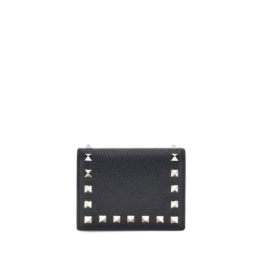 Valentino Garavani Black Calf Leather Bos Taurus Wallet