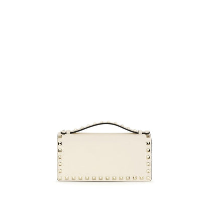 Valentino Garavani Beige Calf Leather Bos Taurus Wallet