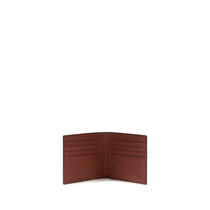 Valentino Garavani Bordeaux Calf Leather Bos Taurus Wallet