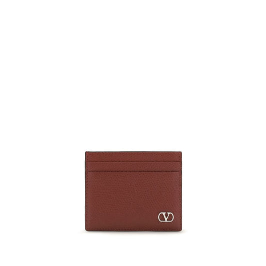 Valentino Garavani Bordeaux Calf Leather Bos Taurus Wallet