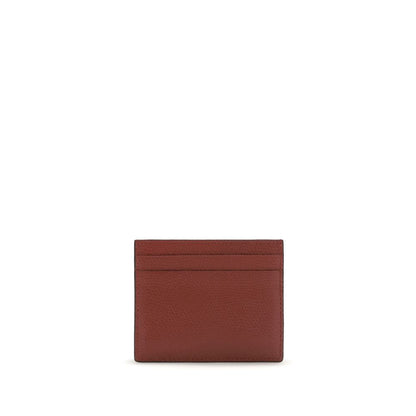 Valentino Garavani Bordeaux Calf Leather Bos Taurus Wallet