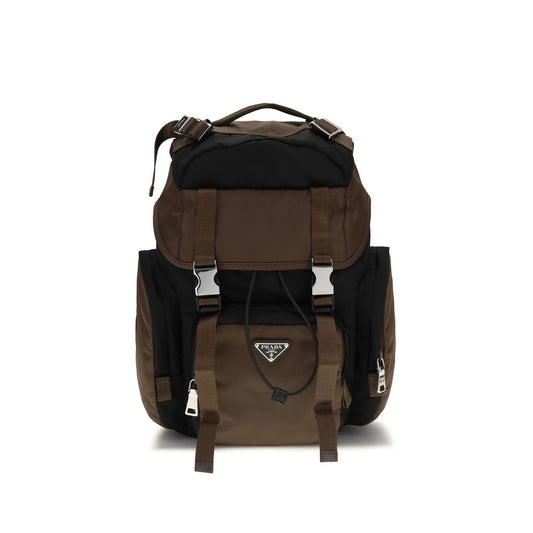 Prada Brown Recycled Polyamide Backpack