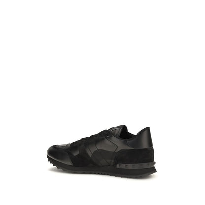 Valentino Garavani Black Polyester Athletic Sneakers