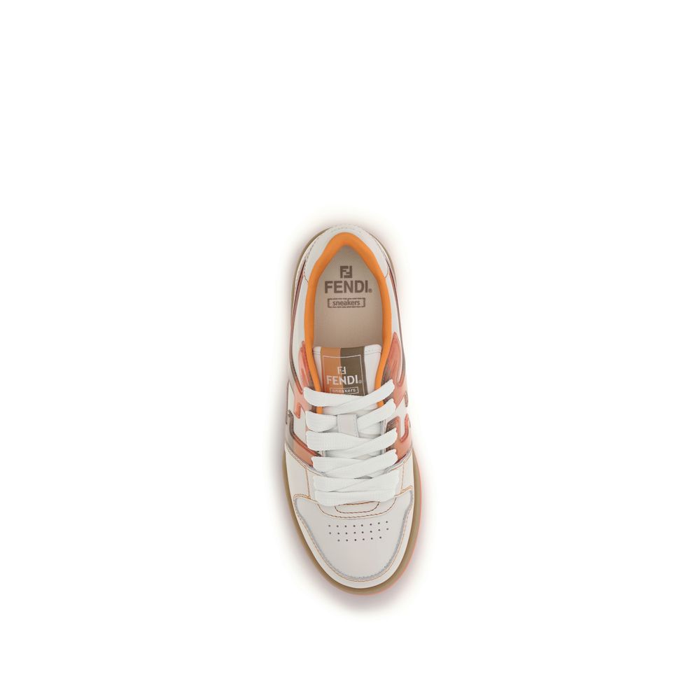 Fendi Multicolor Leather Athletic Sneakers