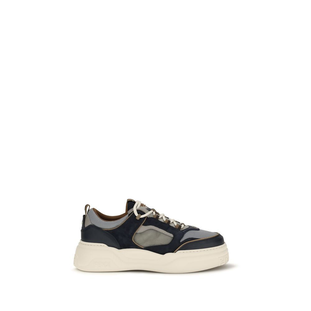 Fendi Multicolor Calf Leather Bos Taurus Athletic Sneakers