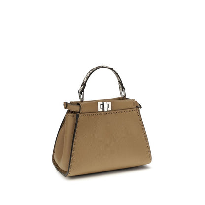 Fendi Beige Calf Leather Bos Taurus Handbag