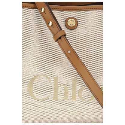 Chloé Beige Fabric Shoulder Bag