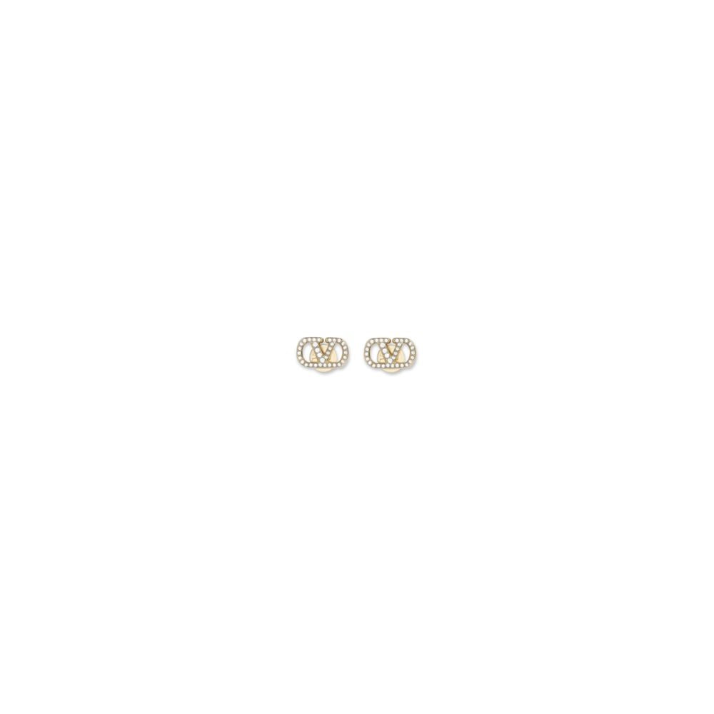 Valentino Garavani Gold Brass Earrings