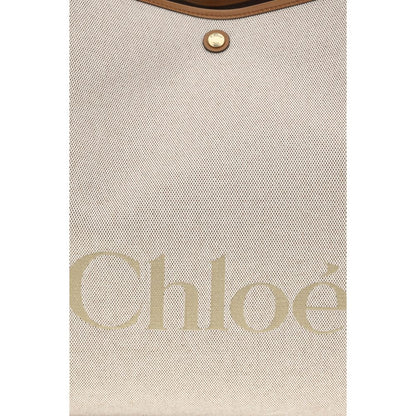 Chloé Beige Cotton Shoulder Bag