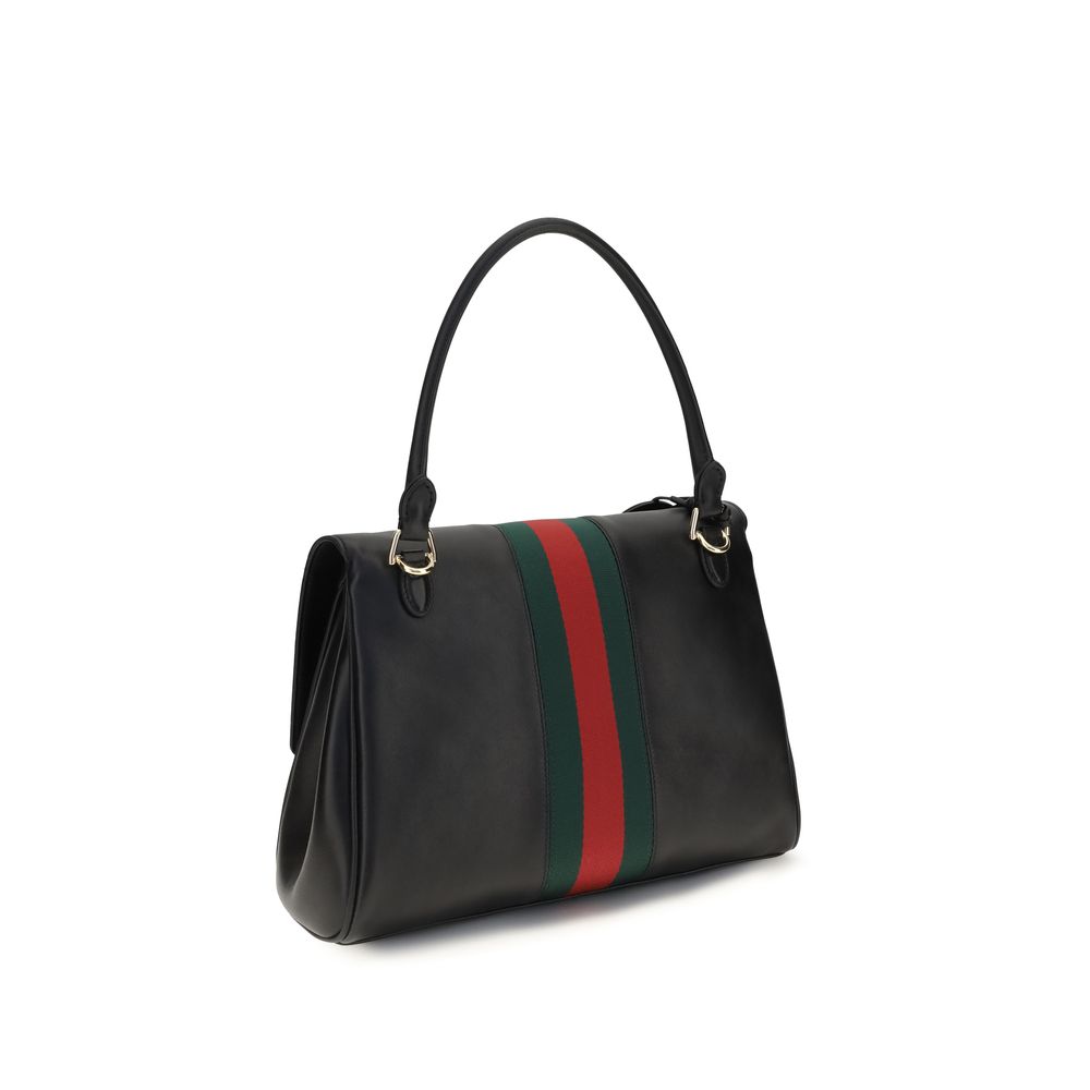 Gucci Black Calf Leather Bos Taurus Handbag