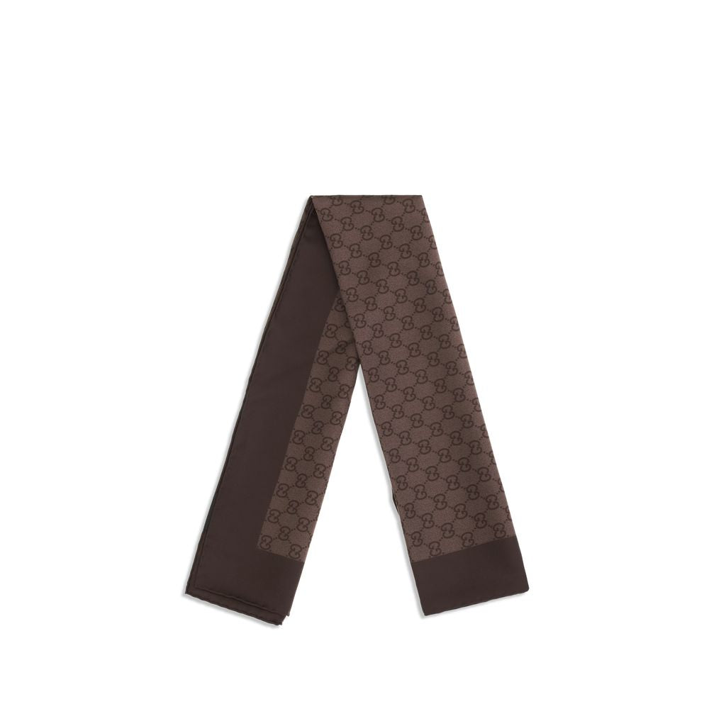 Gucci Brown Silk Foulard