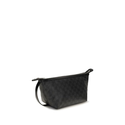 Gucci Black Cotton Clutch Bag