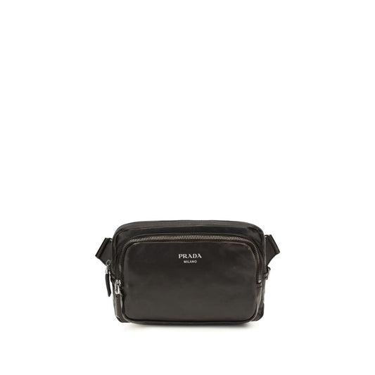 Prada Brown Calf Leather Bos Taurus Shoulder Bag