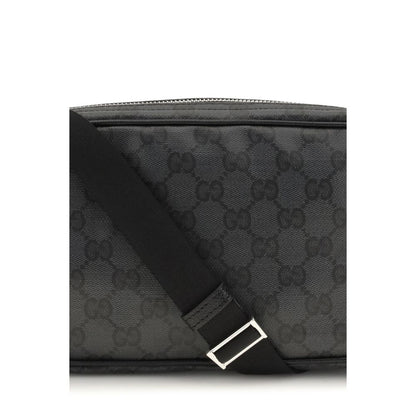 Gucci Black Cotton Shoulder Bag
