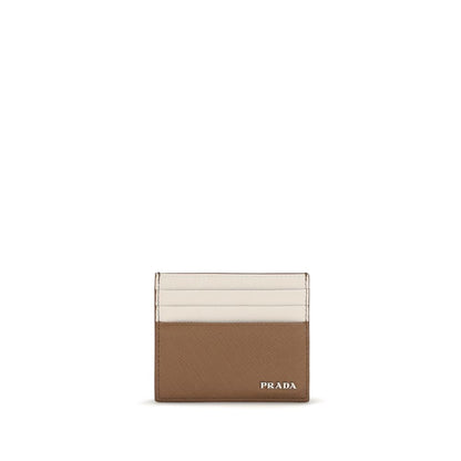 Prada Beige Calf Leather Bos Taurus Wallet