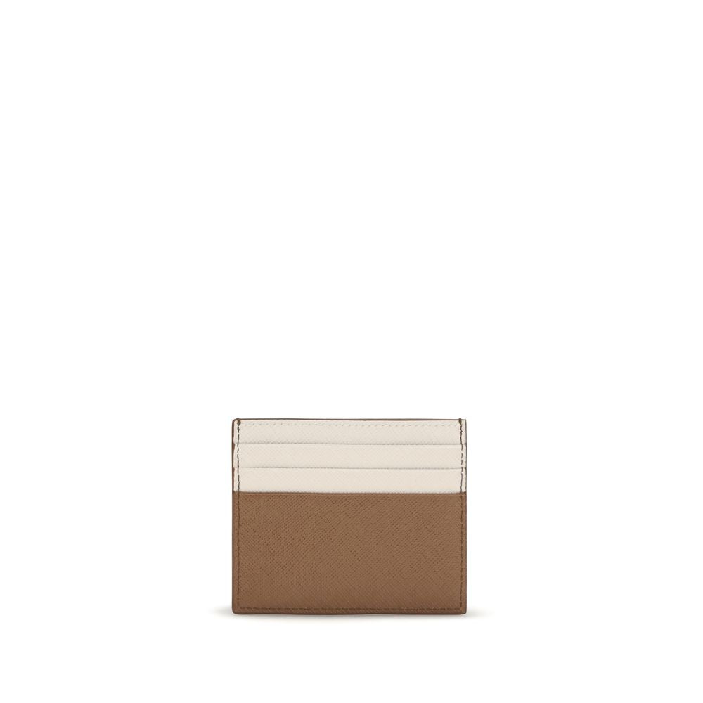 Prada Beige Calf Leather Bos Taurus Wallet