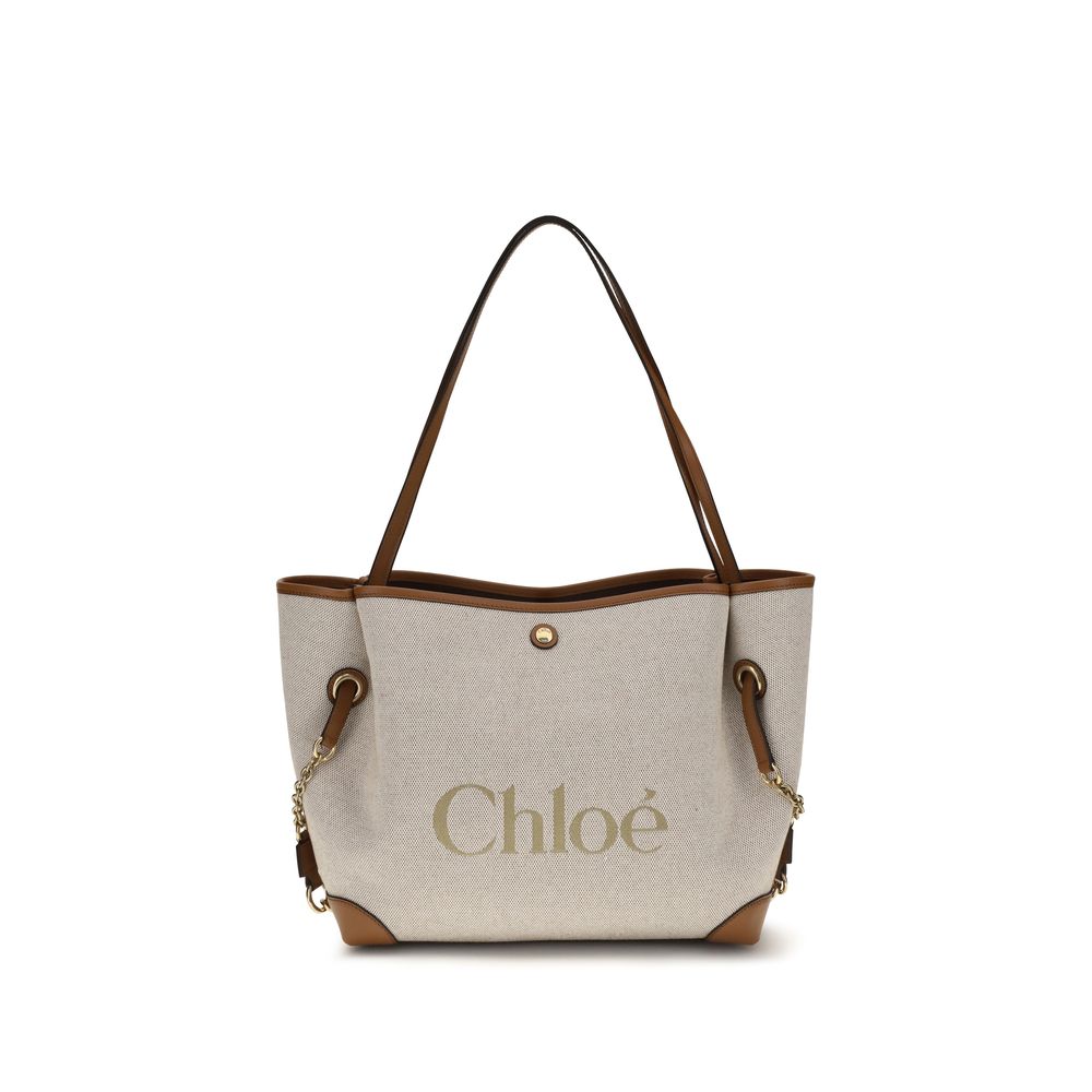 Chloé Beige Cotton Shoulder Bag